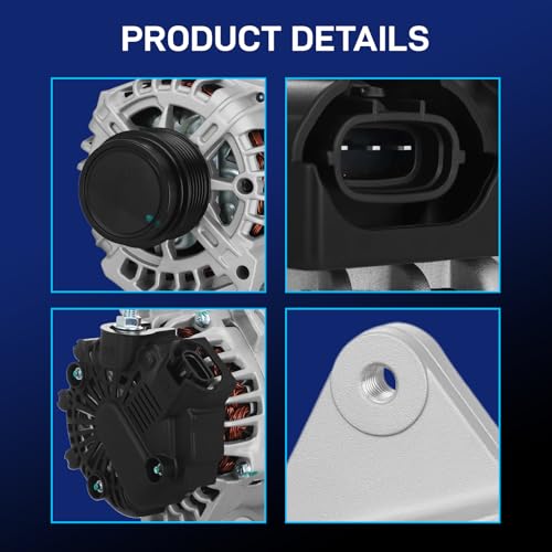 Image of New Alternator Compatible with Hyundai 2011-2017 Elantra, 2013-2014 Elantra Coupe, 2013-2017 Elantra GT, Kia 2012-2013 Soul, 2014-2016 Forte, 2014-2016 Forte Koup, 2014-2016 Forte5, 12V 90A CW