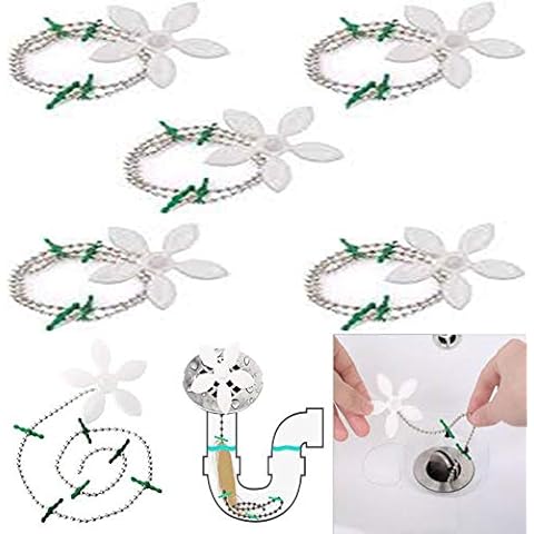 5 Pack Plug Hole Hair Catcher Sink Shower Drains Bath Basin Plug Hole Strainer Cover