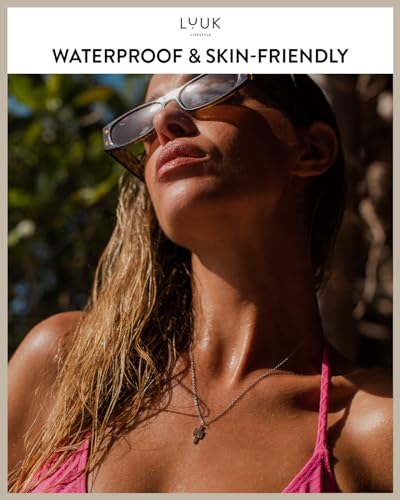 LUUK LIFESTYLE necklace with pendant, jewelry gift, filigree ladies necklace made of robust stainless steel, waterproof & durable2