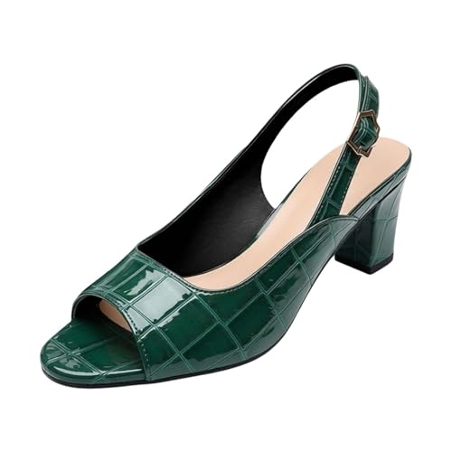 Sandalias De Mujer Verano- Sandalias Comodas Mujer Sandalias De Tacón Grueso Y Puntera Estilo Casual con Plataforma Ideales para El Verano Básica