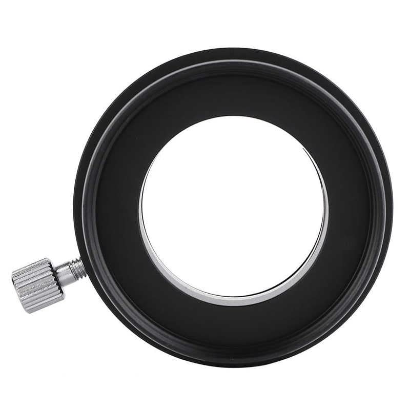 Adaptateur télescope en métal noir de 2 pouces à 1,25 pouces finition haut de gamme