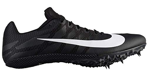 Nike Zoom Rival S 9 Sprint Track Spikes Shoes Mens Size 7 (Black, White)