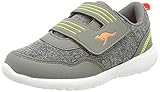 Bolsillo secreto KangaROOS Ky-Tinkle V, Zapatillas Unisex niños, Steel Grey Orange, 23 EU