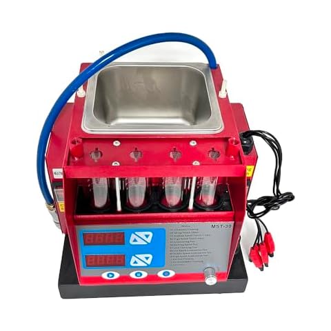 MST-30 4 Cylinder Auto Ultrasonic Cleaning Machine Fuel Injector Tester and Cleaner for Motorbike and Gasoline Car Cover