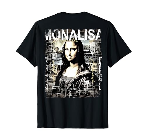 Arte dei graffiti Arte di Leonardo da Vinci Monna Lisa Maglietta