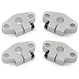 ReliaBot 4PCs SHF8 Linear Shaft Support ID8mm Flange Type Aluminum Mounting Bracket for Diameter 8mm Linear Motion Rod