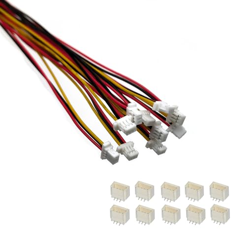 10 Sets Mini Micro JST SH 1.0mm 3 Pin Connectors Male Plug w