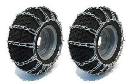 4.10X3.50X6 410-350-6 12.25X3.50 12X350-6 Snow Thrower Tire Chains, 2-Link Spacing On Cross Chain
