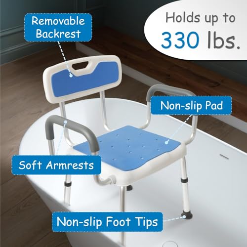 Chaise de douche de grande taille contre le risque de chute - 5