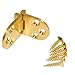 Pair of Brass Flap Hinges Table Folding Flip Top Hinge,Brass Butler Tray Hinges Flip Concealed Furniture Hardware (80mm x 30mm)