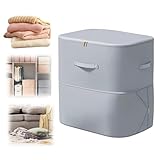 2026 New 3-Layer Ultra Space Saving Self Compression Organizer, Multifunctional Comforter Storage Bag for Comforters, Clothes, Blankets, Home Organization Must Haves (Gery, X-Large)