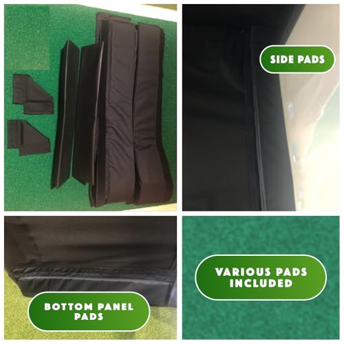 SPECTRUM GOLF SIMULATORS Golf Cage 10 x 15 x 5 1 inch with Golf cage net, Panels, Pads and Golf Screen