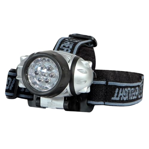 Kit Lanterna de Cabeça LED Recarregável com 2 Apitos Metálicos, Ideal para Camping e Pesca