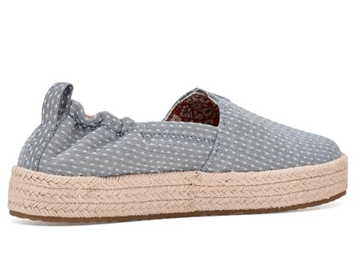 Zapatos TOMS Valencia con plataforma Niagara Mist Chambray Dot en talla 32 EU 4