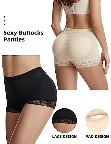 Womens Fake Buttock Briefs Butt Lifter Padded Control Panties Hip Enhancer Underwear Shapewear Boyshort3