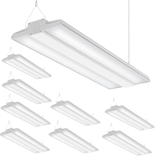 400W Linear High Bay LED Light 60,000LM 5000K UL Listed Shop Light 9 Pack