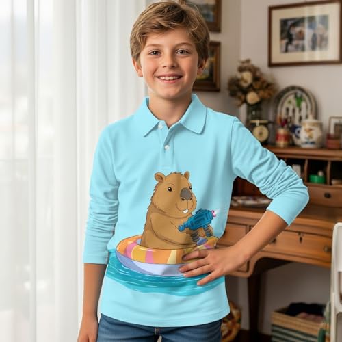 HUIACONG Under Shirts Boys Long Sleeve Shirts for Kids Children Sweatshirts3