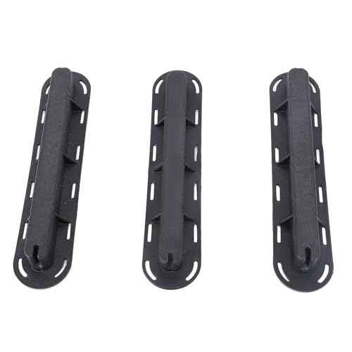 ZJchao Surf Fin Box Set PVC Surfboard Fins Plugs Screws Key Paddle Board Fin Replacement (Black)