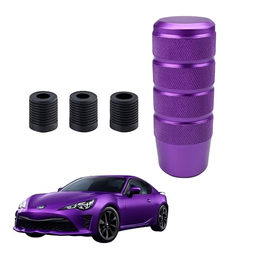 Image of Medirich Lifesciences Sukichi Car Gear Knob Stylish | Universal Car Gear Shift Knob | Manual Transmission Gear Shifter | Car Interior Accessories | Anti Slip Gear Lever Knob | (Slim Dotted, Purple)