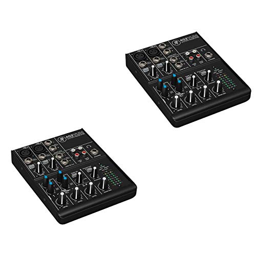 Mackie 4-Channel Ultra Compact Mixer with Onyx Preamps (2 Pack)