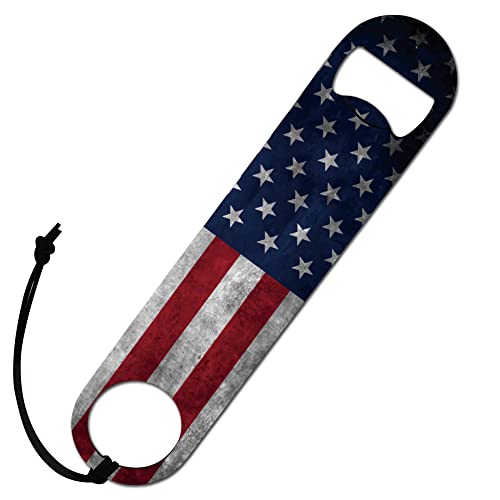 Vintage Usa Flag Heavy Duty Bottle Opener Independence Day Bottle Opener Suitable For Kitchen Bar Or Restaurant Unique Funny Stainless Steel Opener Gift Bartender Men Gift Idea For Birthday #TOP24