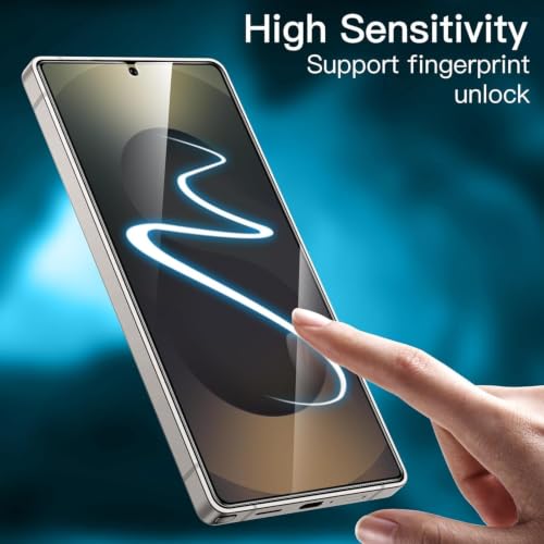 Image of Uyiton 2 Pack Screen Protector for Samsung Galaxy S25 Ultra (6.9-inch Curved Display) | HD Clear Flexible Film | Bubble-Free Easy Installation | Scratch Resistant | Case Friendly