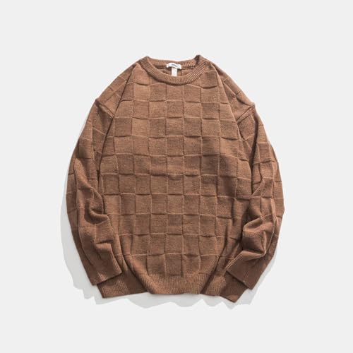 Autumn and Winter Japanese Style Retro Men's Casual Loose Round Neck Pullover Sweater2