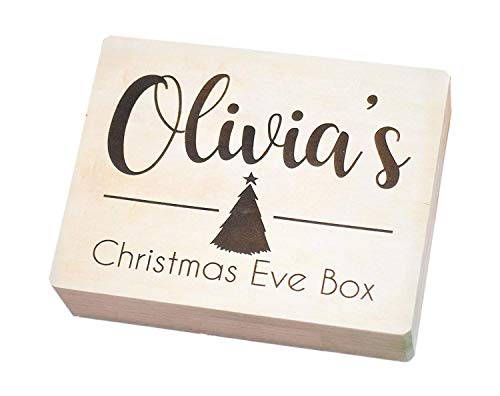 Personalized Christmas Eve Box - Wooden Christmas Eve Box - Engraved Christmas Eve Box - Xmas Eve Box - Xmas Boxes - Christmas Boxes for Children