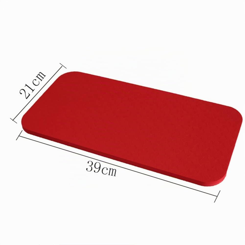 Tappetino per ginocchio da yoga, piccolo cuscino per fitness, yoga, 39 x 21 cm, per supporto per ginocchia, gomiti, avambracci e polsi, confezione da 2