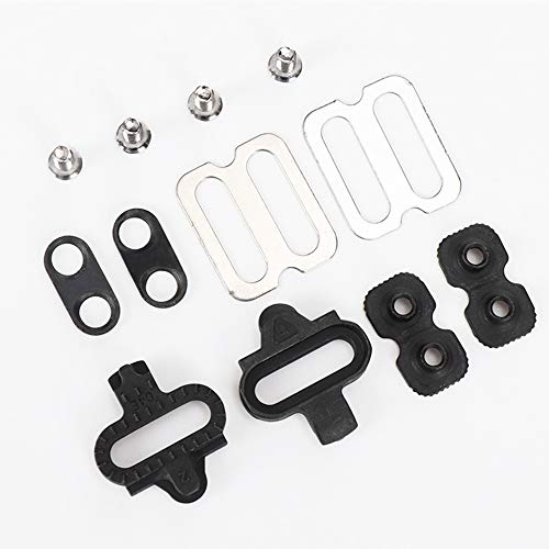 Jixista Tacos de Bicicleta Pedales de Bicicleta Juego de calas Accesorios de Bicicleta de montaña Juego de calas de Ciclismo para SPD Ciclismo Camping Deportes al Aire Libre Universal