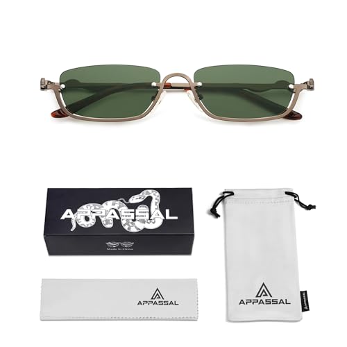 Y2K Snake Sunglasses for Women Men Narrow Rectangular Y2k Chic Sunnies AP3649