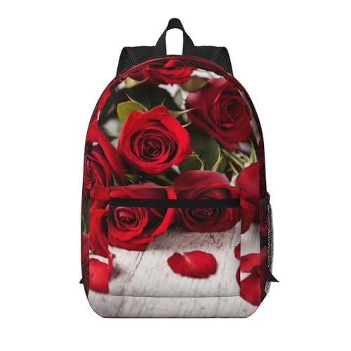 Sac à dos de voyage floral noir 43,2 cm avec poche pratique