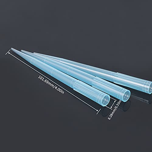 1Ml Pipette Tips, Universal Blue 1000Ul Pipette Tips, Polypropylene (Pp), 500Pcs/Bag, Non-Pyrogenic, Dnase/Rnase Free, Autoclavable, Widely Compatible #TOP1