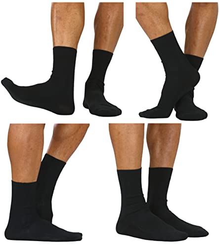 ToBeInStyle Men's Solid & Print Crew Dress & Athletic Socks4