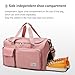 Gym Bag Women with Shoes Compartment,28L Travel Duffel Bags,Waterproof Weekender Bag for Sports Workout Travel Yoga