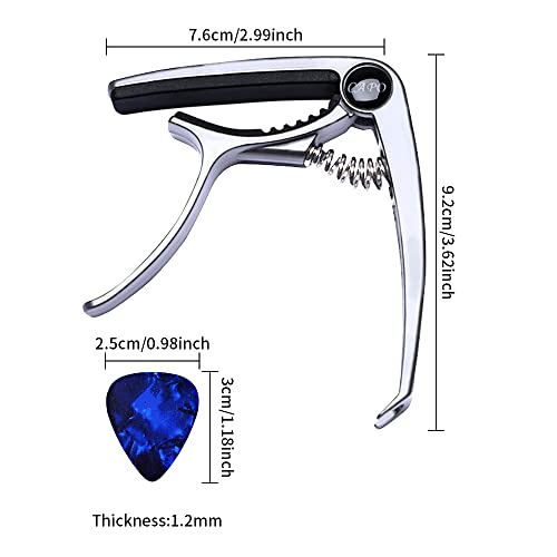 Newaner Capodastre Guitare x2, Alliage Capo de Guitare Pour 6 Cordes Folk Guitare, Guitare Electrique et Acoustique… - Les Beatles, Paul McCartney, John Lennon, RIngo Starr, George Harrison Newaner Capodastre Guitare x2, Alliage Capo de Guitare Pour 6 Cordes Folk Guitare, Guitare Electrique et Acoustique… – Image 3