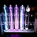 Noble Rare Luminous Gases Element Collection, 99.999% Noble Gas Glow Tubes Set, Include He,Ne,Ar,Kr,Xe,N2,O2,H₂,CO2,Air, for Collection, Display,Teaching, Without Excitation Base(6)