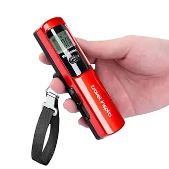 Battery-Free Luggage Scale, Suitcase Scale for Travel, 110 lbs/50 kg, Portable Handheld Weight Scale, No Batteries Needed