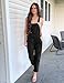 luvamia Women's Casual Adjustable Denim Bib Overalls Jeans Pants Fashion Loose Overall Jumpsuits Black Size X-Large