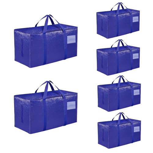 6 Pack Pro-Grade Heavy Duty Moving Bags