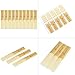 Sovvid 10 Pack Bb Clarinet Reeds with Plastic Box, Strength 2.5 Reeds for Clarinet, Thinner Reed Tip & Unfiled Cut for Easy of Play, Traditional Reeds for Clarinet Beginner and Player