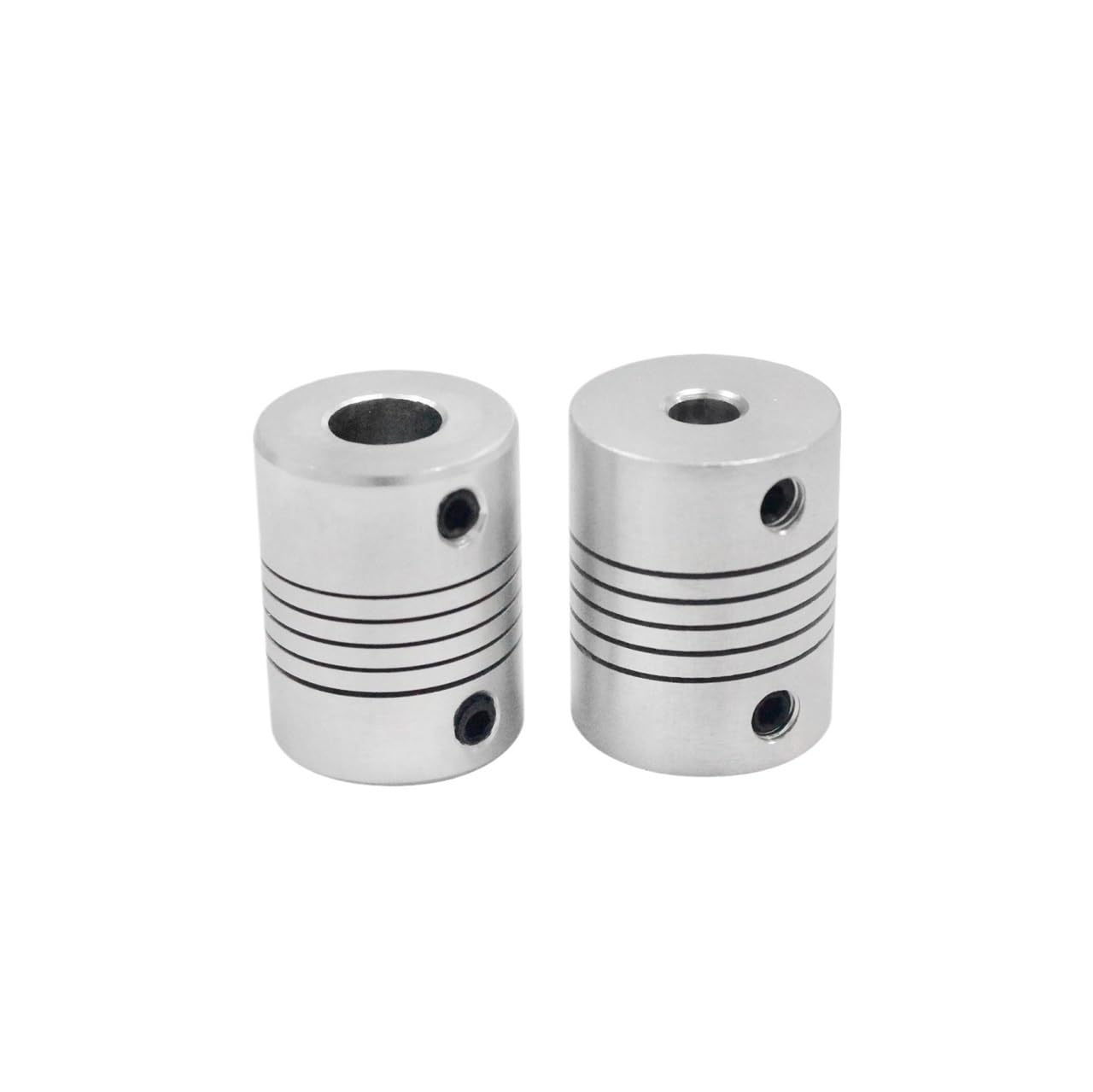 Acoplamiento universal for máquinas herramienta con acoplamientos flexibles de diámetro exterior 5 mm a 8, 19 x 25, 3/4/5/6/7/8(5x8(Silver))