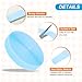 PATIKIL 6 Rolls 157Ft Carpet Marker Strips, Nylon Floor Tape for Areas and Flow Line Up for Classroom, Social Distance, Office, Light Blue