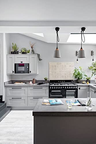 Image of WALLMATE Gey Peel and Stick Wallpaper Self-Adhesive Removable Wallpaper Thicken Waterproof Wallpaper for Kitchen Countertop Cabinet (1 Feet by 7 Feet, Glossy Light Grey)