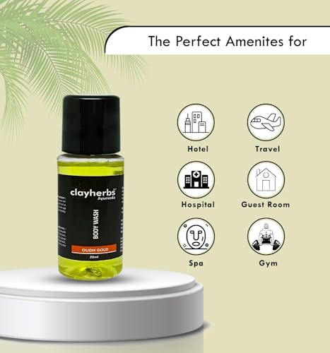 Image of (Pack-25) Body Wash 20ml For Hotel Toiletry | Travel Size Shower Gel | Hotel Amenities Toiletries Bulk Liquid Gel | Mini | Hospital Amenities Kits | Guest Room Toiletries