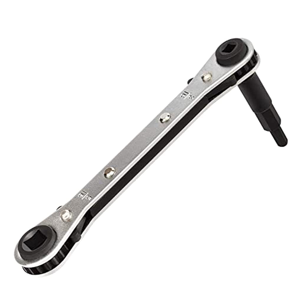 Ratchet Wrench Ratcheting Service Wrench 3/8” To 1/4” For W/Bit Adapter Refrigeration Equipment Repair