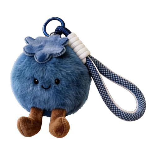 Genérico Colgante Para Bolso | Accesorio De Bolso A La En Peluche Arándano - Llavero De,Para Interior Exterior Viajes Escuela Ocio Compras Mujeres Niñas Y Niños Esposa Novia