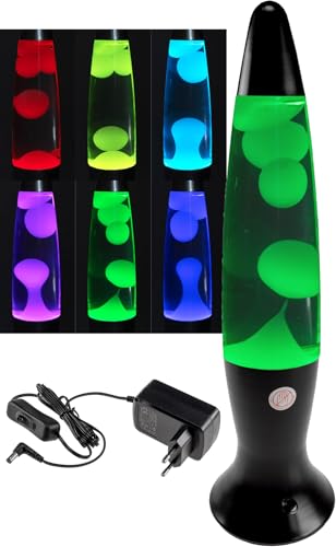 Lámpara de lava 40cm 230V cable 1,5m con interruptor CTL-FUNKY luz decorativa LED RGB luz negra