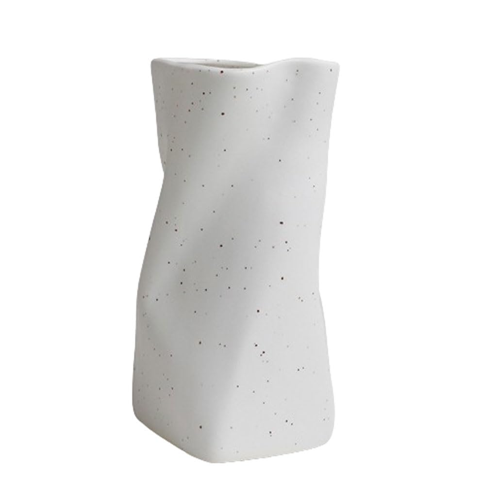 Vaso Vaso in ceramica creativa Decorazione della stanza Casa Soggiorno Disposizione dei fiori desktop Vaso di fiori irregolare Vaso In Ceramica