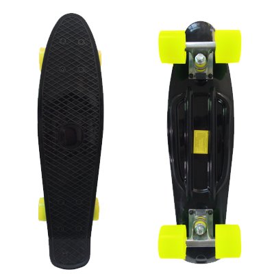 RIMABLE Complete 22 Inches Skateboard BlackYellow
